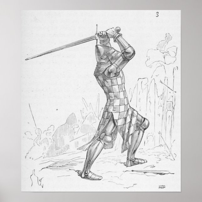 Poster Chevalier médiéval (Devant)