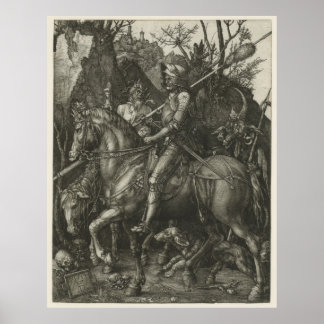 Poster CHEVALIER, MORT ET DIABLE par ALBRECHT DÜRER