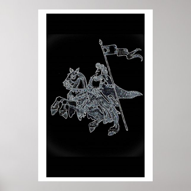 Poster Chevalier noir (Devant)