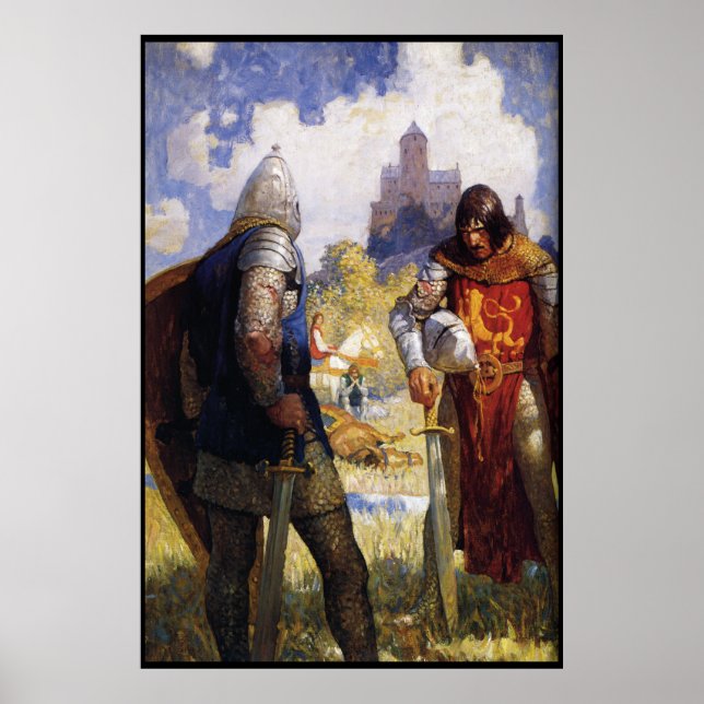 Poster chevaliers après l'affiche de bataille DE 8.99 (Devant)