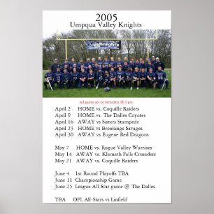 Poster Chevaliers de la vallée de l'Umpqua 2005