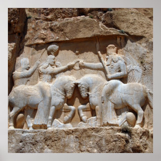 Poster Chevaliers Perses, Monument du Roi Ardashir, Iran