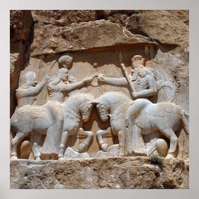 Poster Chevaliers Perses, Monument du Roi Ardashir, Iran (Devant)