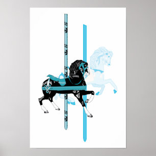 Poster Chevaux de carrousel
