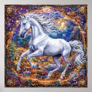 Poster Chevaux de dessin animé mignons
