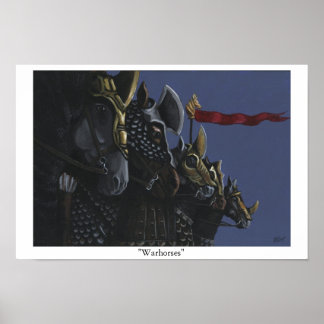 Poster Chevaux de guerre