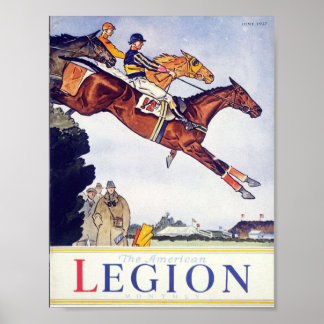 Poster Chevaux de race vintage
