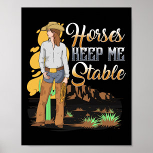 Poster Chevaux Gardez-Moi Stable I Équestre Pony Horse Fa
