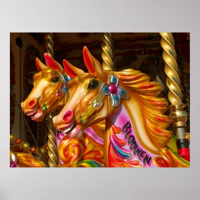 Poster Chevaux joyeux (Devant)