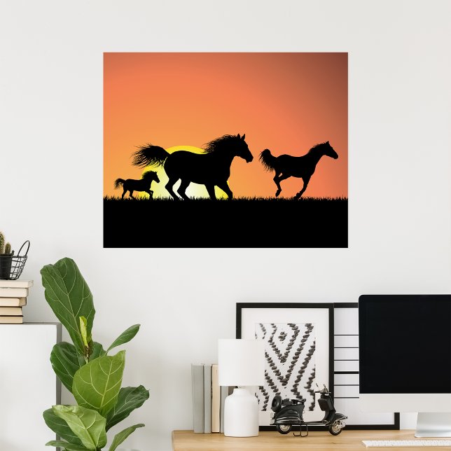 Poster Chevaux sauvages (Créateur téléchargé)