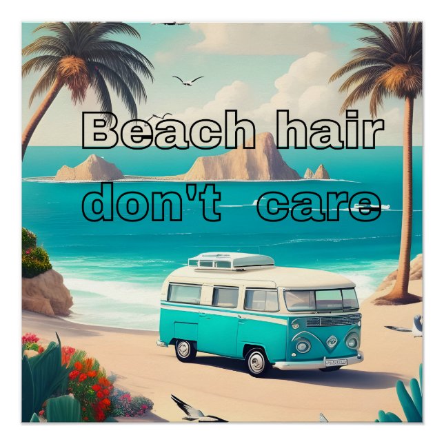 Poster Cheveux de plage, ça ne fait rien (Devant)