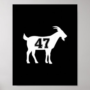 Poster Chèvre 47 Trump Numéro 47 Président Trump Chèvre 4