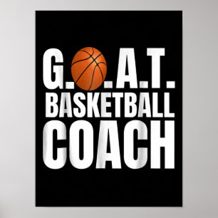Poster Chèvre Basketball entraîneur cadeau
