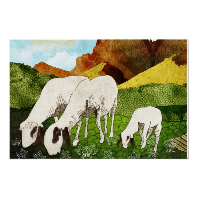 Poster Chèvre de montagne (Devant)