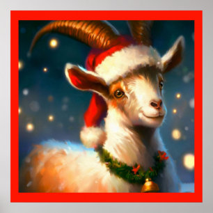 Poster Chèvre de Noël 2