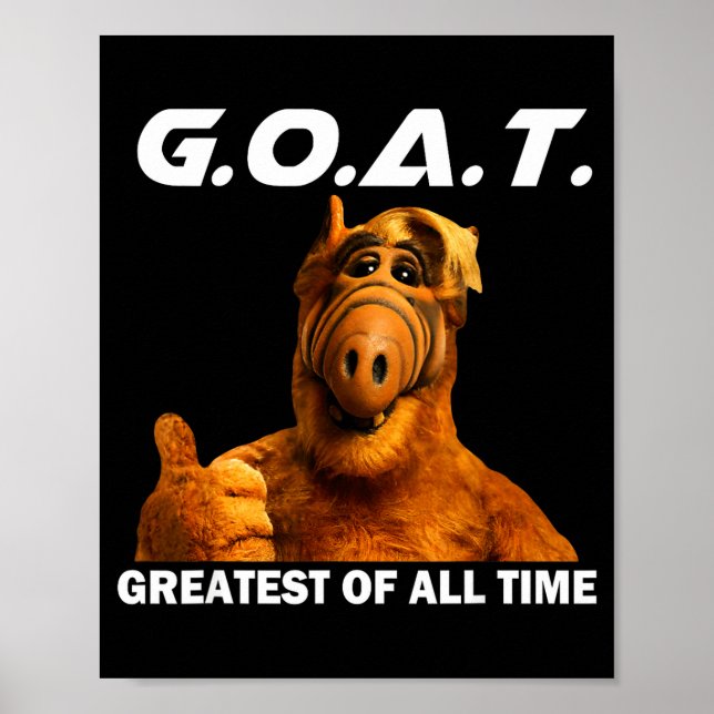 Poster Chèvre La Plus Grande De Tous Les Temps Mème Drôle (Devant)