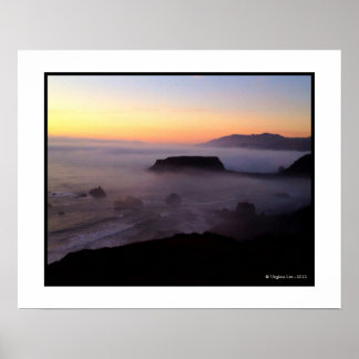Poster Chèvre Rock Sunset Photo (20 x 16) Imprimer