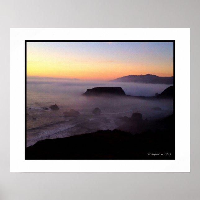 Poster Chèvre Rock Sunset Photo (20 x 16) Imprimer (Devant)