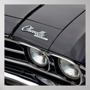 Poster Chevrlot classique Chevrlot sur noir