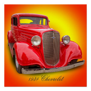 POSTER CHEVROLET 1934