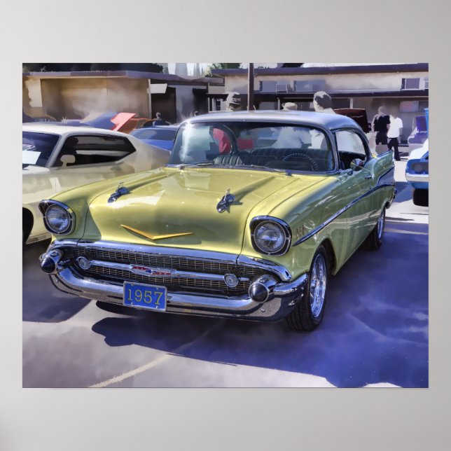 POSTER CHEVROLET 1957 (Devant)