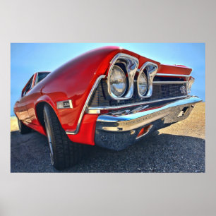 Poster Chevrolet 1968 Chevelle solides solubles 396