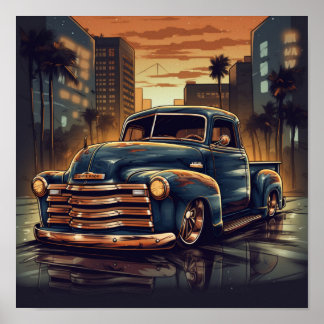 Poster Chevrolet 3100 Moins Bombe Chevy Truck