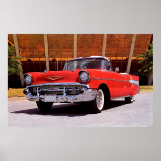 Poster Chevrolet Bel-Air Convertible 1957