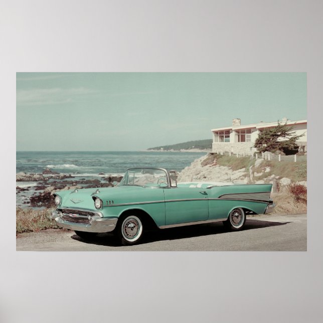 Poster Chevrolet Bel-Air Convertible 1957 (Devant)