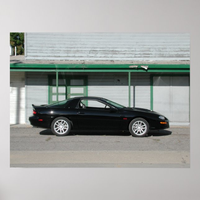 Poster Chevrolet Camaro Z28 SS 2001 (Devant)