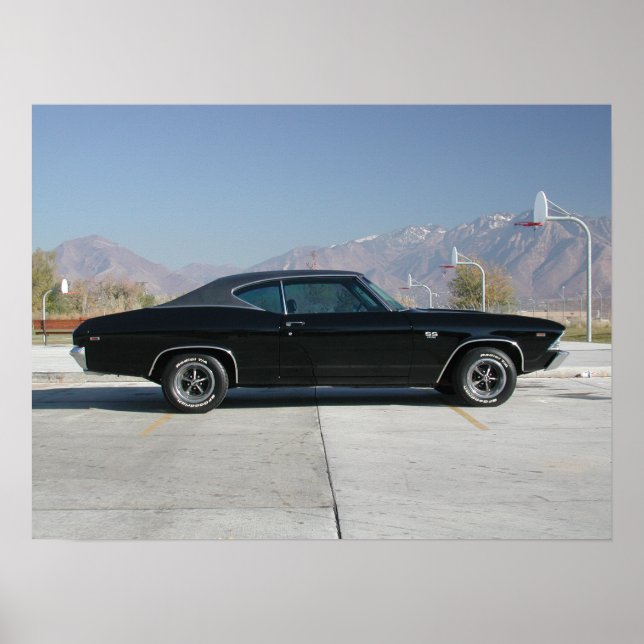 Poster Chevrolet Chevelle SS 1969 (Devant)