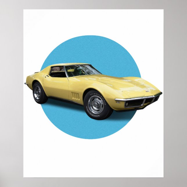 Poster Chevrolet Corvette (Devant)