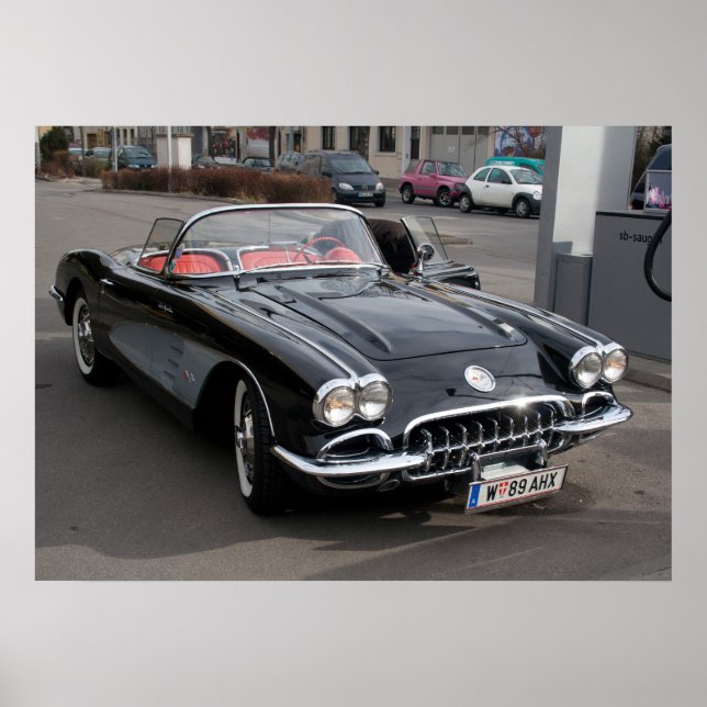 Poster Chevrolet Corvette (Devant)