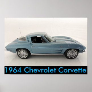 Poster Chevrolet Corvette 1964