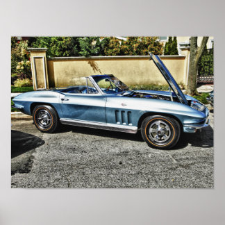 Poster Chevrolet Corvette 1966
