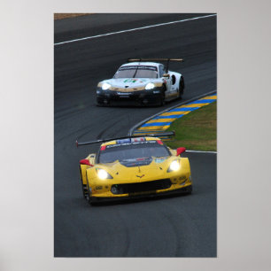 Poster Chevrolet Corvette C7.R no64 24 Heures du Mans