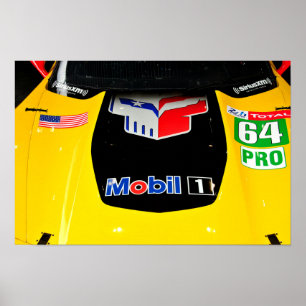 Poster Chevrolet Corvette C7.R Vue frontale