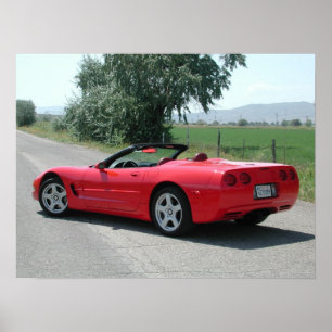 Poster Chevrolet Corvette Convertible C5