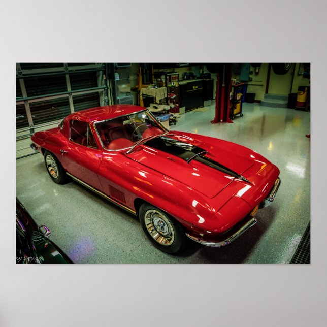 Poster Chevrolet Corvette L88 1967 (Devant)