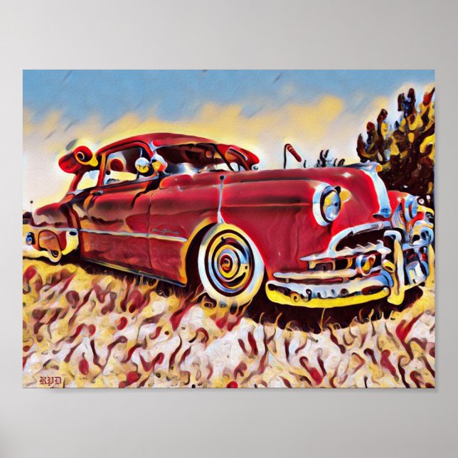 Poster Chevrolet Moins Bombe Rouge Moins Basse Chevy Art (Devant)