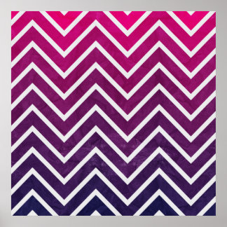 Poster Chevron rose violet