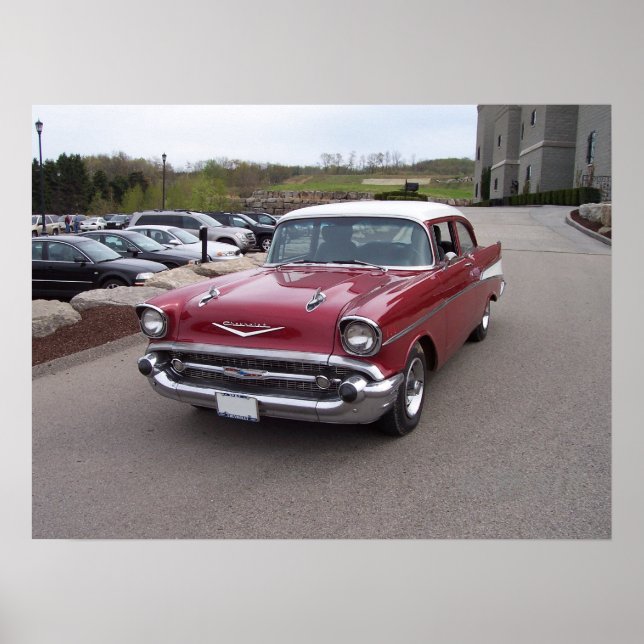 Poster Chevy Bel-Air 1957 (Devant)