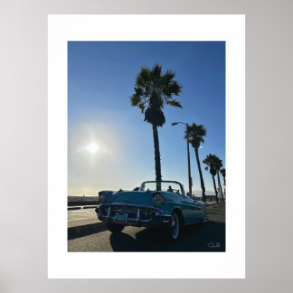 Poster "Chevy Bel Air at Venice Beach."