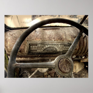 POSTER CHEVY CAMION DASH 1946