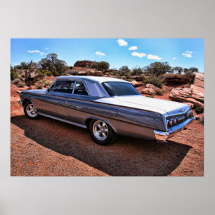 Poster Chevy Impala classique voiture musculaire américai