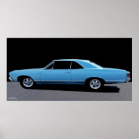 POSTER CHEVY MALIBU 1967