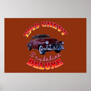 Poster Chevy Styleline Deluxe 1949