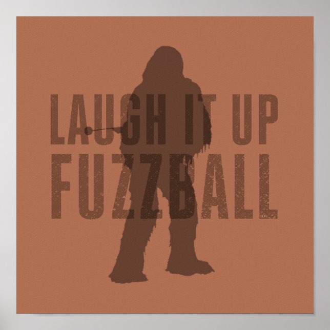 Poster Chewbacca - Rire Le Fuzzball (Devant)