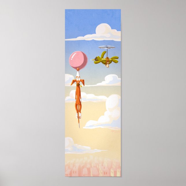 Poster Chewing Gum Crisis and the Turtle (Devant)