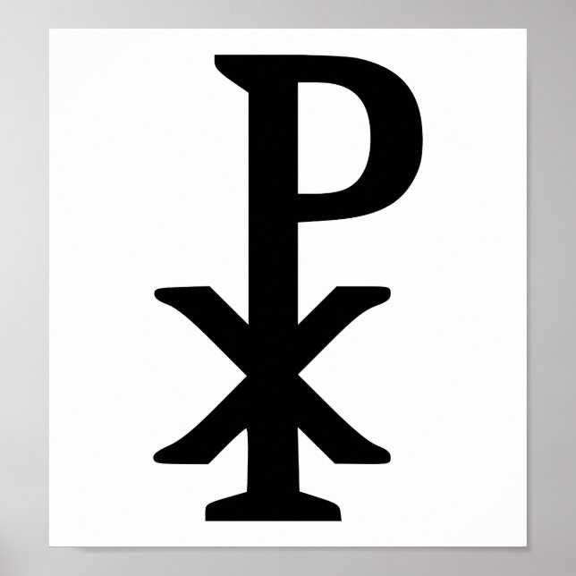 Poster Chi rho - Jésus (Devant)